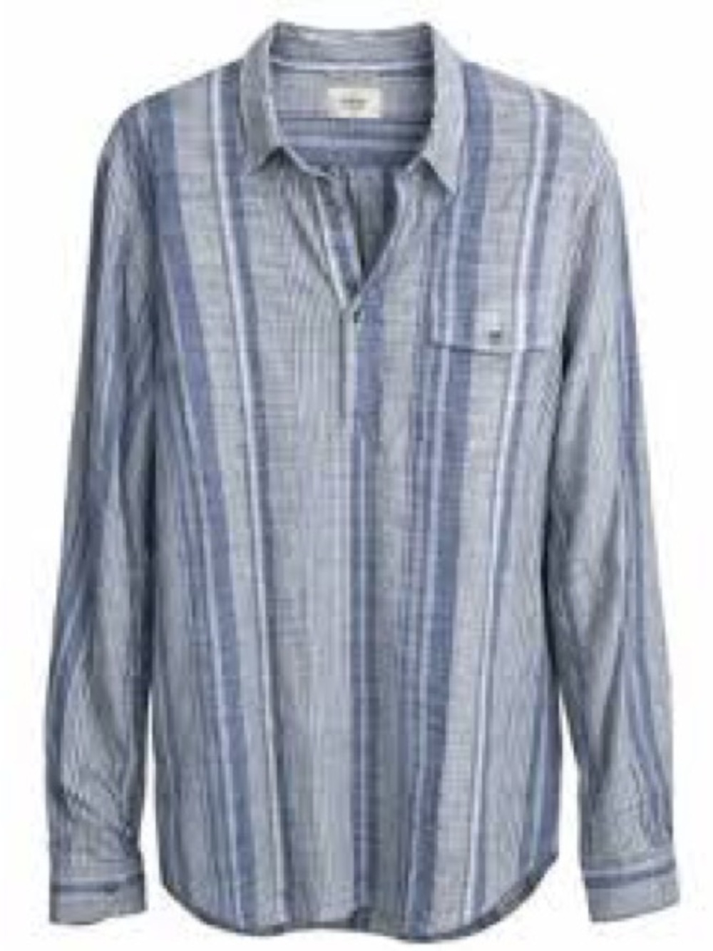 Marine Layer Reid Popover Striped Shirt